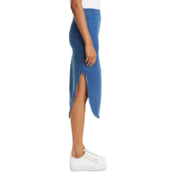 FRANK & EILEEN Unforgettable Denim Skirt In blue 1977 Medium Denim Wash size 4 - Picture 12 of 13